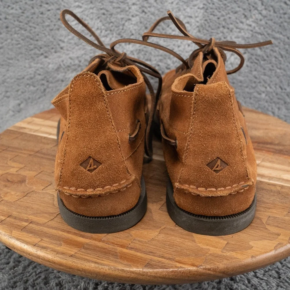 Sperry Top Sider Brown Leather Chukka Ankle Boots Men's Lace Up 15 M